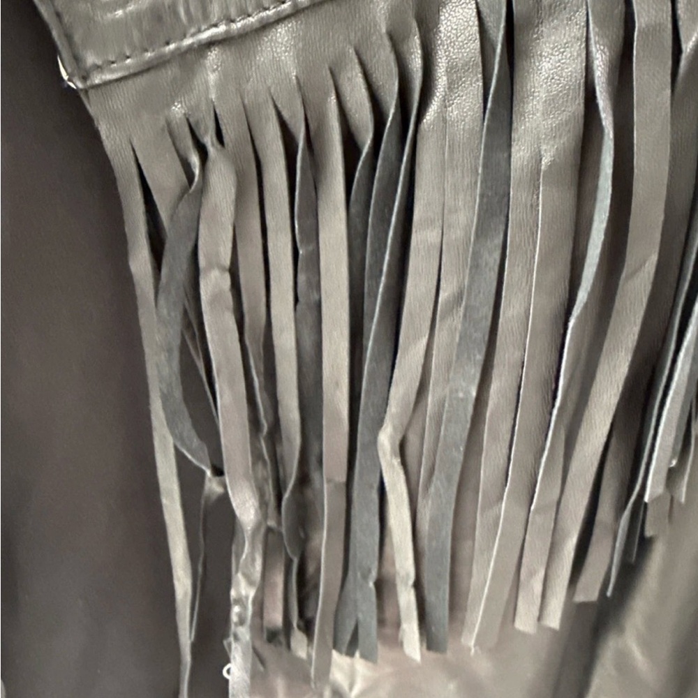 Vintage Spell Fringe Lambskin Jacket. M/L - Picture 4 of 12